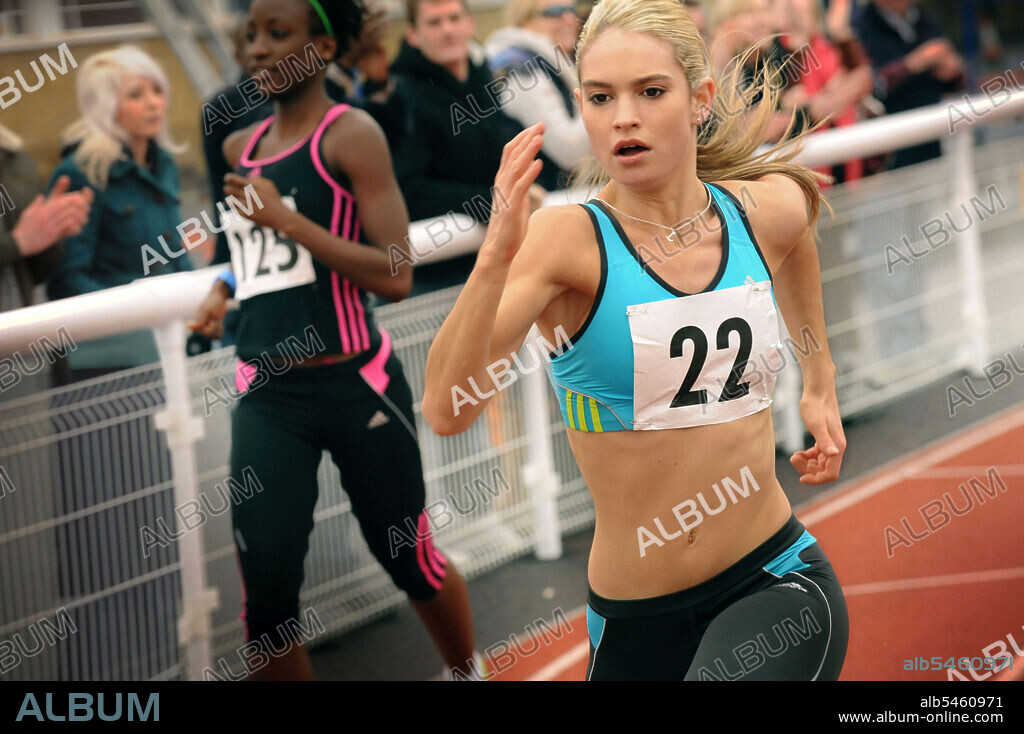 LILY JAMES in FAST GIRLS, 2012, directed by REGAN HALL. Copyright STUDIOCANAL.
