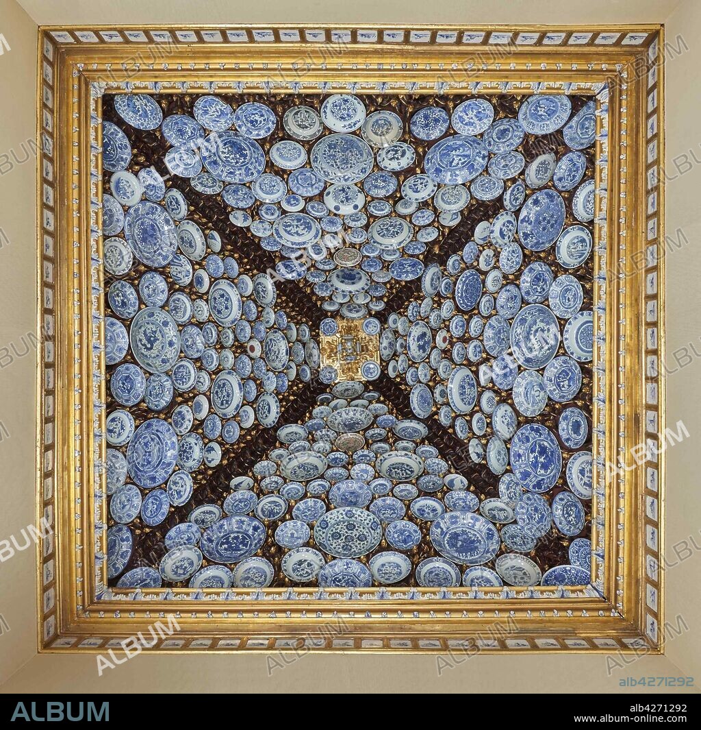 ANONYMOUS MASTER. The ceiling of the Porcelain Room at the Santos Palace in Lisbon.