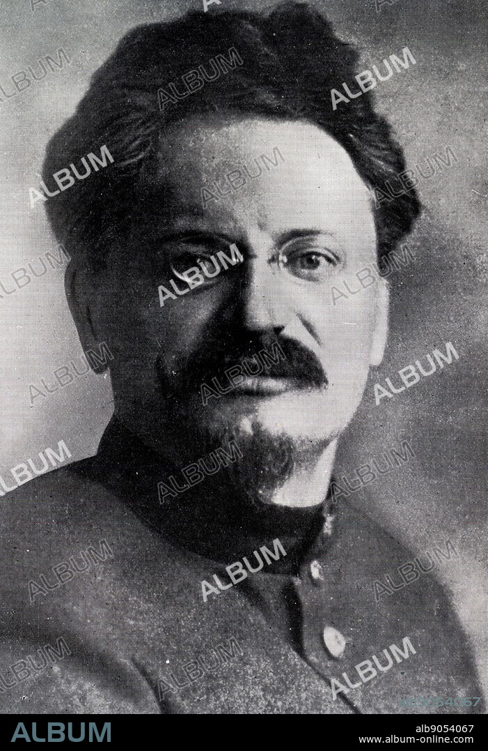 Photograph of Leon Trotsky (1879-1940) a Marxist revolutionary and theorist, Soviet politician and founding leader of the Red Army. Dated 20th Century.