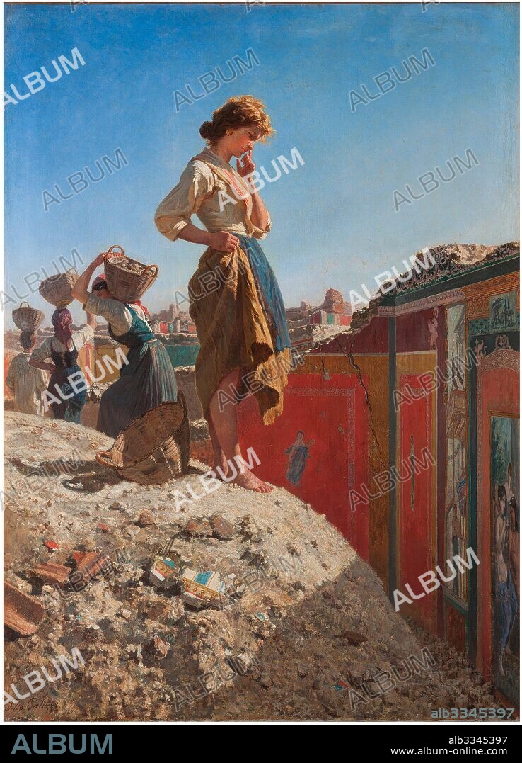 FILIPPO PALIZZI. The excavations at Pompeii.