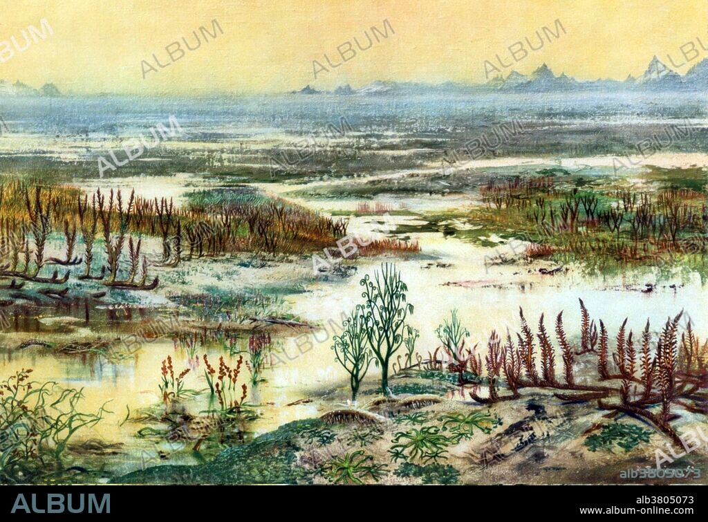 Devonian is the fourth period of the Paleozoic Era, encompassing an interval of geologic time between 418 and 362 million years before present based on radiometric data. The Devonian System encompasses all rocks deposited or formed during the Devonian Period. The Devonian is customarily divided into Lower, Middle, and Upper series and their corresponding epochs. The great diversification and radiation of fish in the Devonian has led to the term "Age of Fishes" for the period.