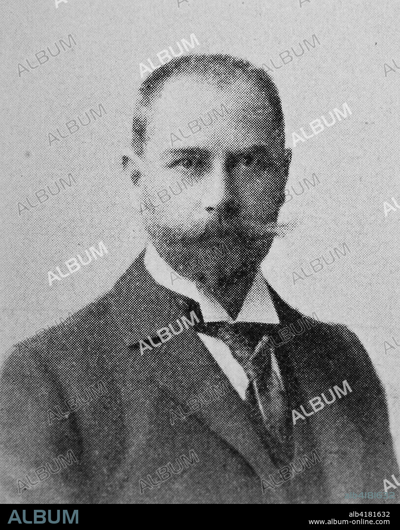 Otto Lang, sculptor, 1855-1928 / 1929, German sculptor, Reproduction of a photo/image from the year 1890, digital improved.