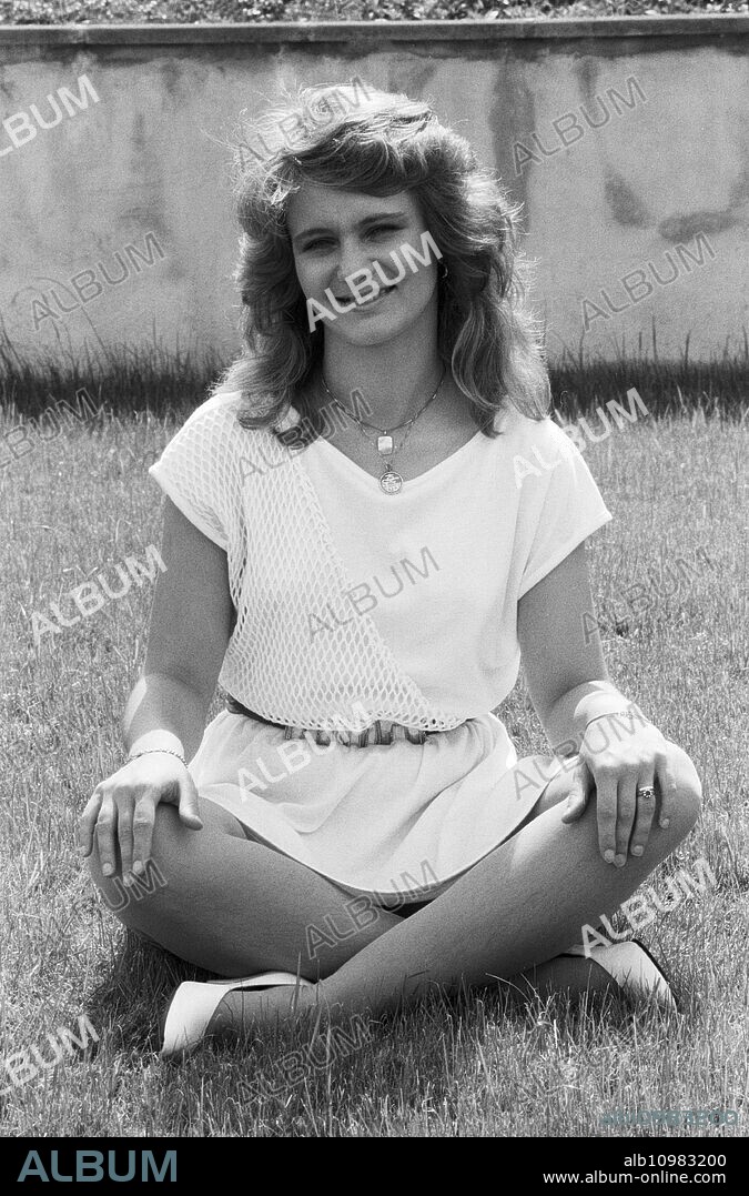 German schlager singer Nicole, Germany, around 1984.