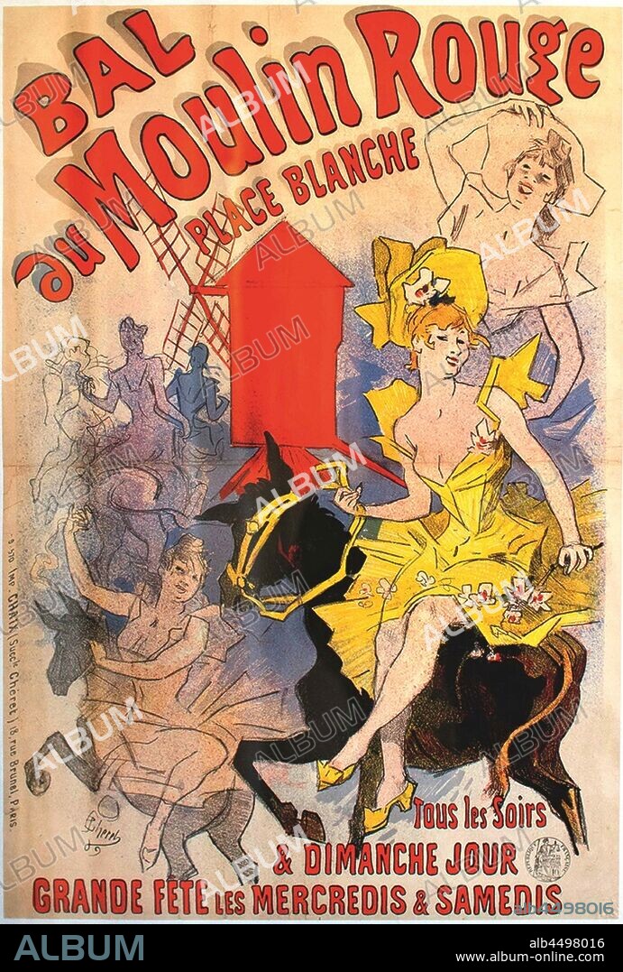JULES CHERET. Bal du Moulin Rouge.