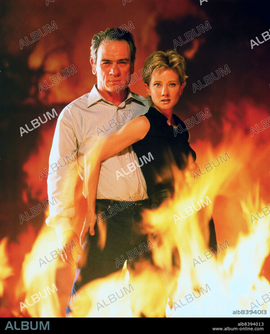 ANNE HECHE und TOMMY LEE JONES in VOLCANO, 1997, unter der Regie von MICK JACKSON. Copyright 20TH CENTURY FOX.