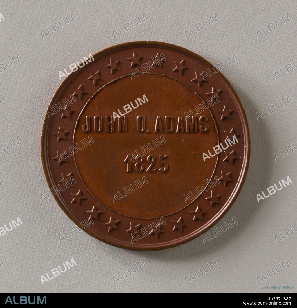 Token of John Quincy Adams. Dimensions: Diam. 1 3/8 in. (3.5 cm). Date: ca. 1876.