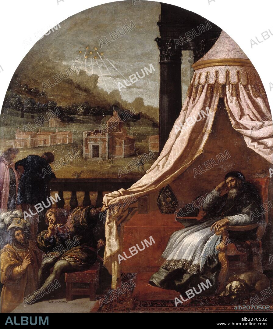 VINCENZO CARDUCCI. Vicente Carducho / 'La visión de San Hugo, obispo de Grenoble', 1626-1632, Spanish School, Canvas, 335 cm x 297,5 cm, P05231.