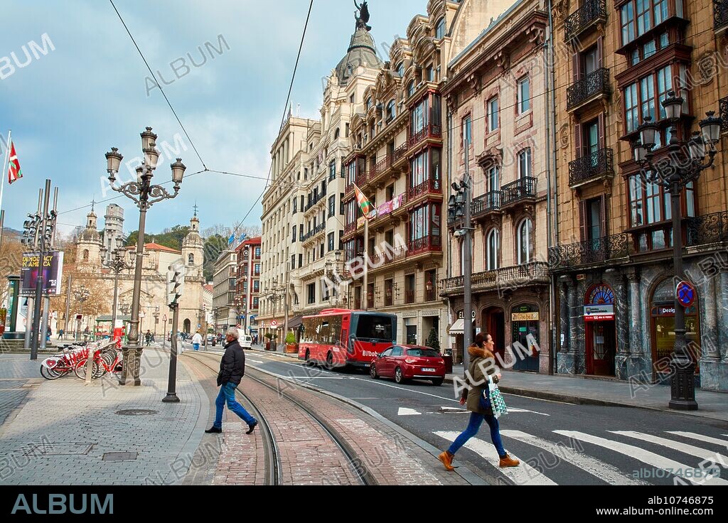 Areatza Kalea, El Arenal, Bilbao, Bizkaia, Basque Country, Spain, Europe.