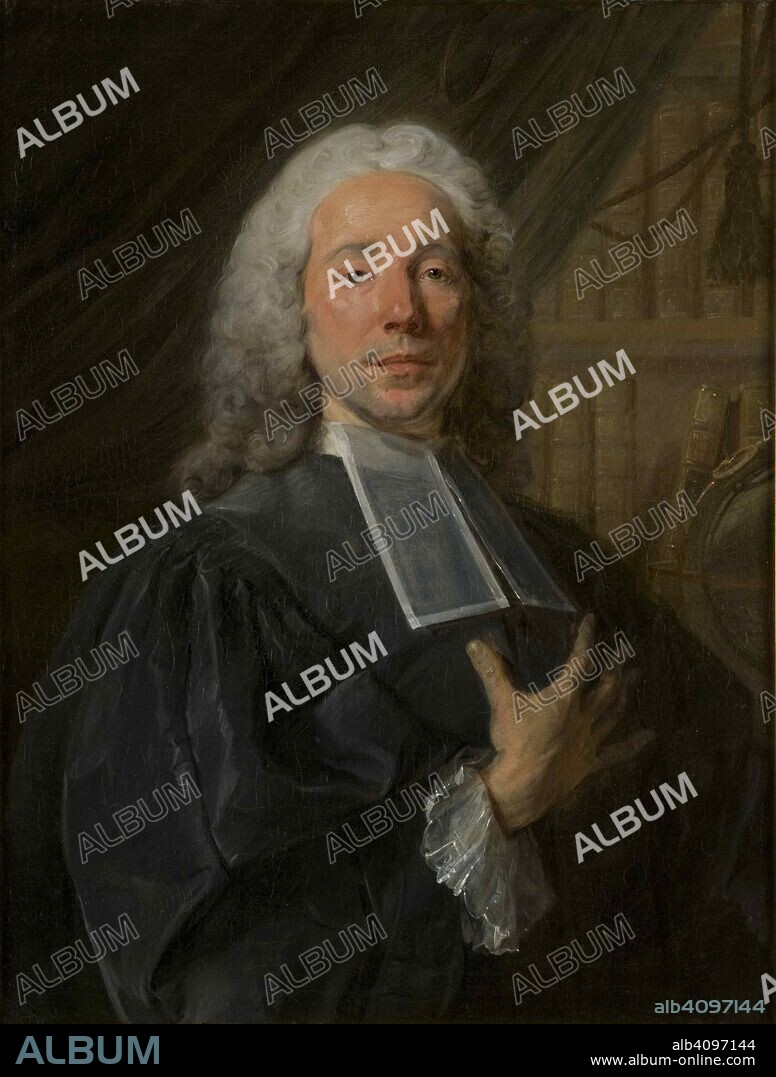 JEAN-BAPTISTE PERRONNEAU. Portrait of the Lawyer Daniel Jousse (1704-1781).
