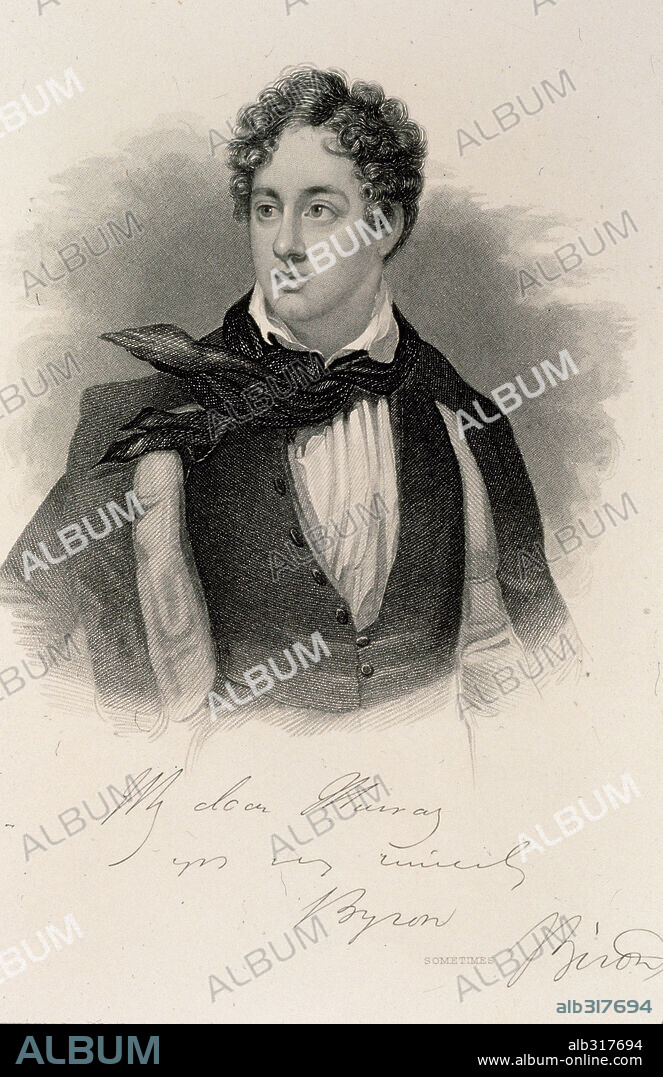 Lord George Gordon Noel BYRON (1788-1824), 6th Baron Byron: English poet.