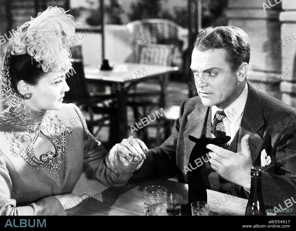 JAMES CAGNEY and SYLVIA SIDNEY in BLOOD ON THE SUN, 1945, directed by FRANK LLOYD. Copyright UNITED ARTISTS.