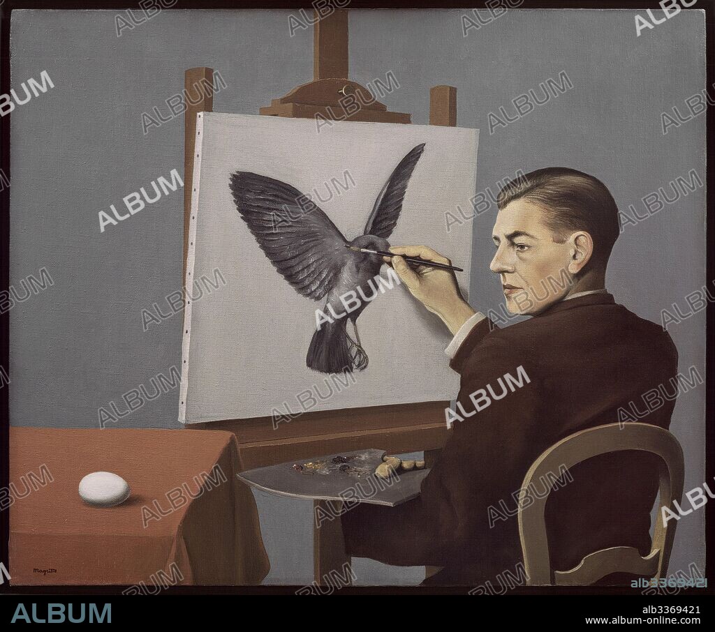 RENé FRANçOIS GHISLAIN MAGRITTE. La clairvoyance (Clairvoyance).