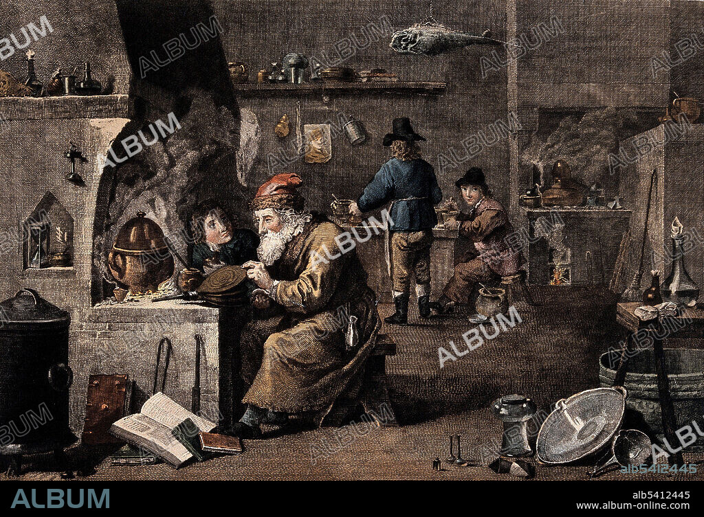 Alchemist with His Apprentices, 17th Century