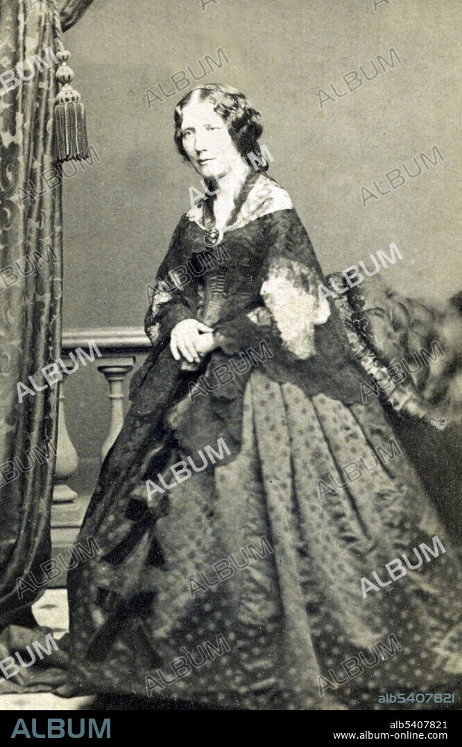 Harriet Elisabeth Beecher Stowe (June 14, 1811 - July 1, 1896) was an American abolitionist and author, best known for her novel Uncle Tom's Cabin (1852), which depicts the harsh conditions for enslaved African Americans. She was influential for both her writings and her public stances and debates on social issues of the day. No photographer credited, 1840-1860.