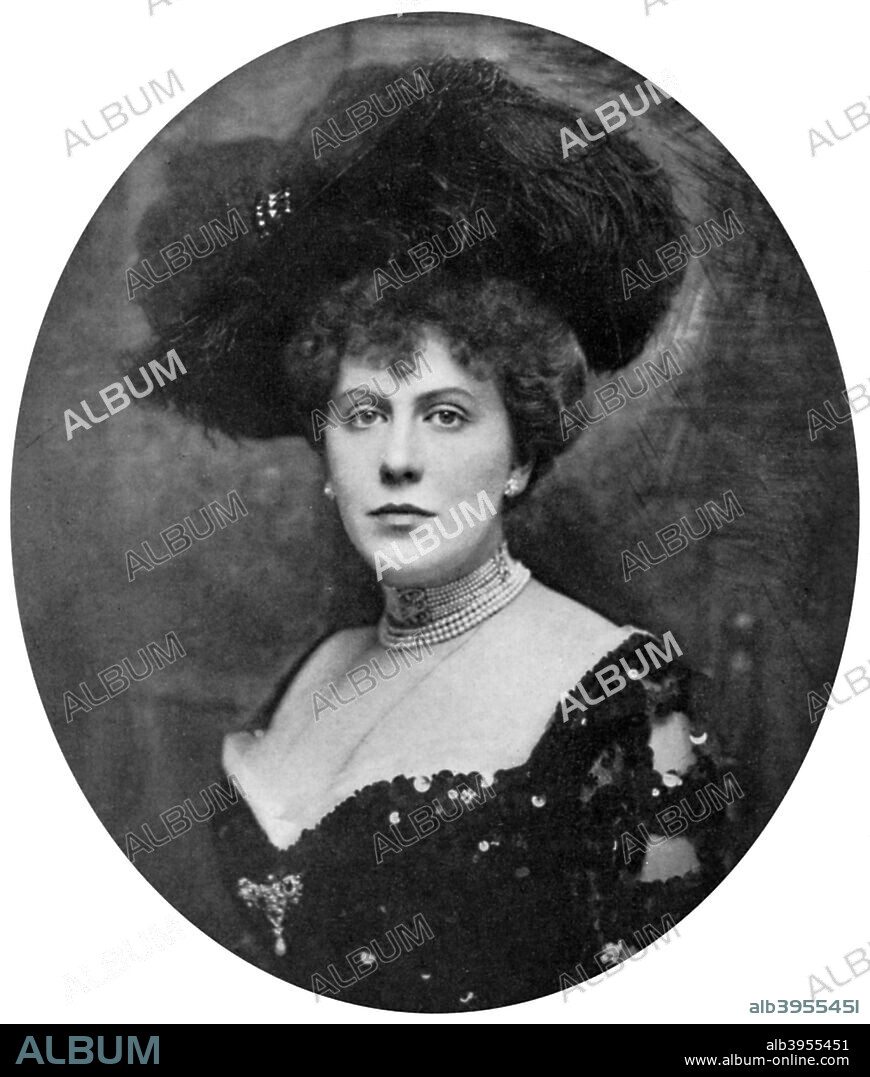 Alice Keppel, English socialite, 1906 (1964). Alice Keppel (1868-1947) was the most famous mistress of King Edward VII. They met in 1898 when Edward was still Prince of Wales and their relationship continued until his death in 1910. A print from King Edward the Seventh, by Philip Magnus, William Clowes and Sons Ltd, London, 1964.