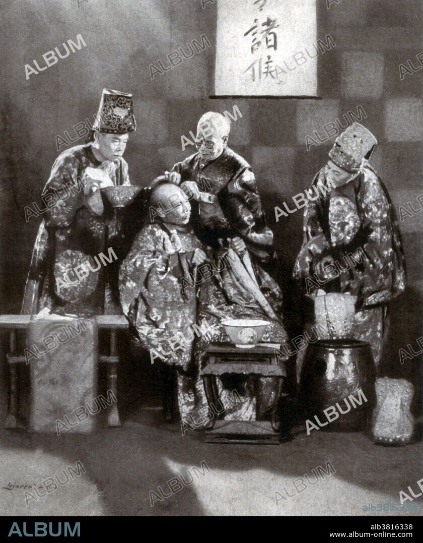 Photographic recreation of Hua Tuo attending to Cao Cao. Hua Tuo (140-208), formal name Yuanhua, was an ancient Chinese physician who lived in the late Eastern Han Dynasty. The historical texts Records of the Three Kingdoms and Book of the Later Han record Hua as the first person in China to use anesthesia during surgery. He used a general anesthetic combining wine with a herbal concoction called mafeisan (cannabis boiling powder). Besides being respected for expertise in surgery and anesthesia, Hua Tuo was famous for his abilities in acupuncture, moxibustion, herbal medicine, and medical Daoyin exercises. He developed the Wuqinxi (Wu-chin-hsi, Exercise of the Five Animals) from studying movements of the tiger, deer, bear, ape, and crane. Some scholars believe that he learned Ayurveda medical techniques from early Buddhist missionaries in China.