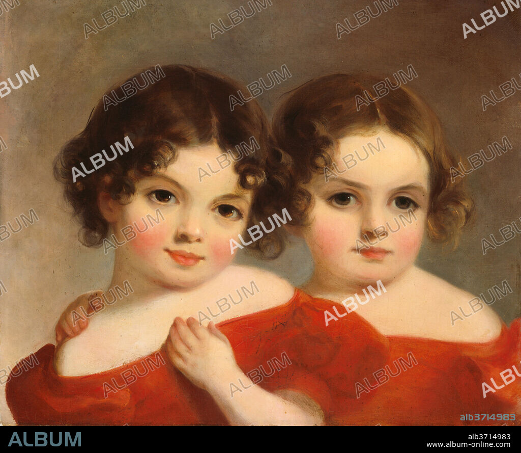 THOMAS SULLY. The Leland Sisters. Dated: c. 1830. Dimensions: overall: 41 x 51 cm (16 1/8 x 20 1/16 in.)  framed: 64.1 x 73.7 x 8.3 cm (25 1/4 x 29 x 3 1/4 in.). Medium: oil on canvas.