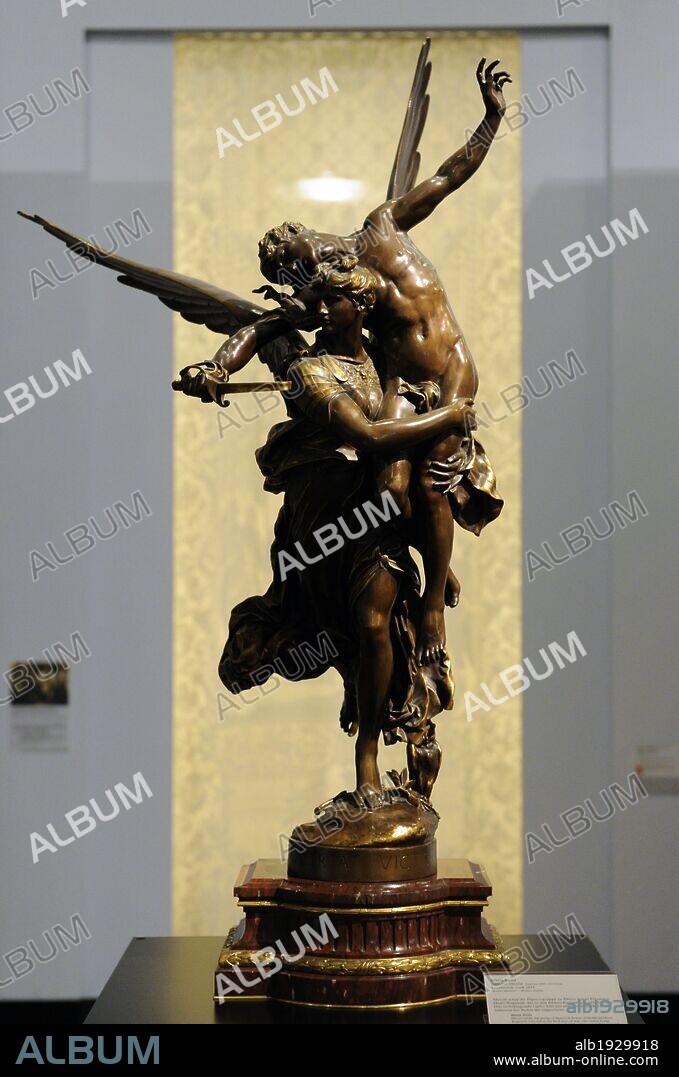 Gloria VIctis (glory to the vanquished). Sculpture in bronze, 1874 by French sculptor Antonin Mercie (1845-1916). German Historical Museum. Berlin. Germany.
