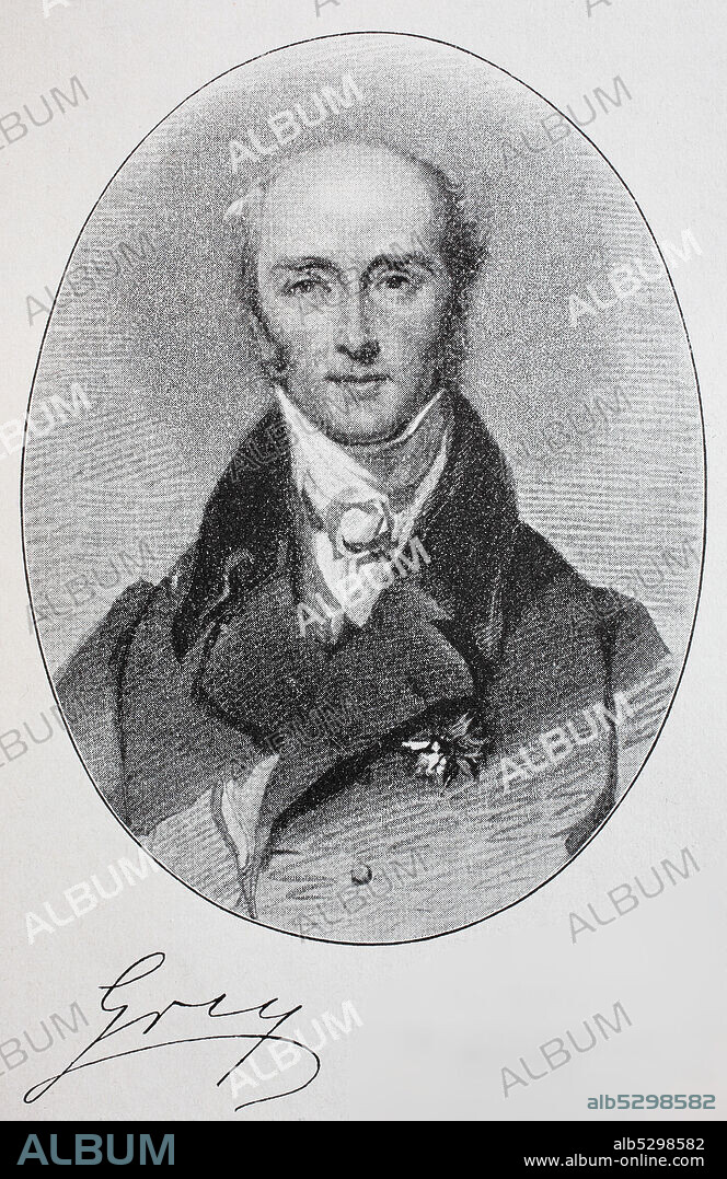 Charles Grey, 2nd Earl Grey, KG, PC, 13 March 1764 – 17 July 1845, known as Viscount Howick between 1806 and 1807, was Prime Minister of the United Kingdom from November 1830 to July 1834.