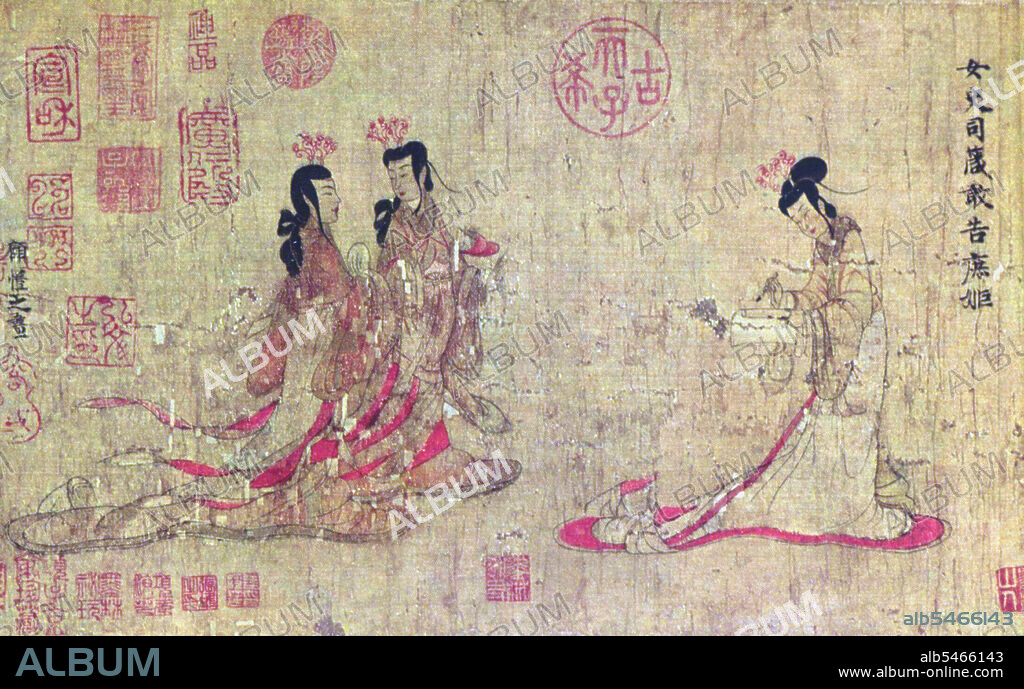 The 'Admonitions Scroll' is a Chinese narrative painting on silk that is traditionally ascribed to Gu Kaizhi (ca. 345-ca. 406), but which modern scholarship regards as a 5th to 8th century work that may or may not be a copy of an original Jin Dynasty (265-420) court painting by Gu Kaizhi. The full title of the painting is 'Admonitions of the Court Instructress'. It was painted to illustrate a poetic text written in 292 by the poet-official Zhang Hua (232-300) and composed to reprimand Empress Jia (257-300) and provide advice to imperial wives and concubines on how to behave in a proper manner.
