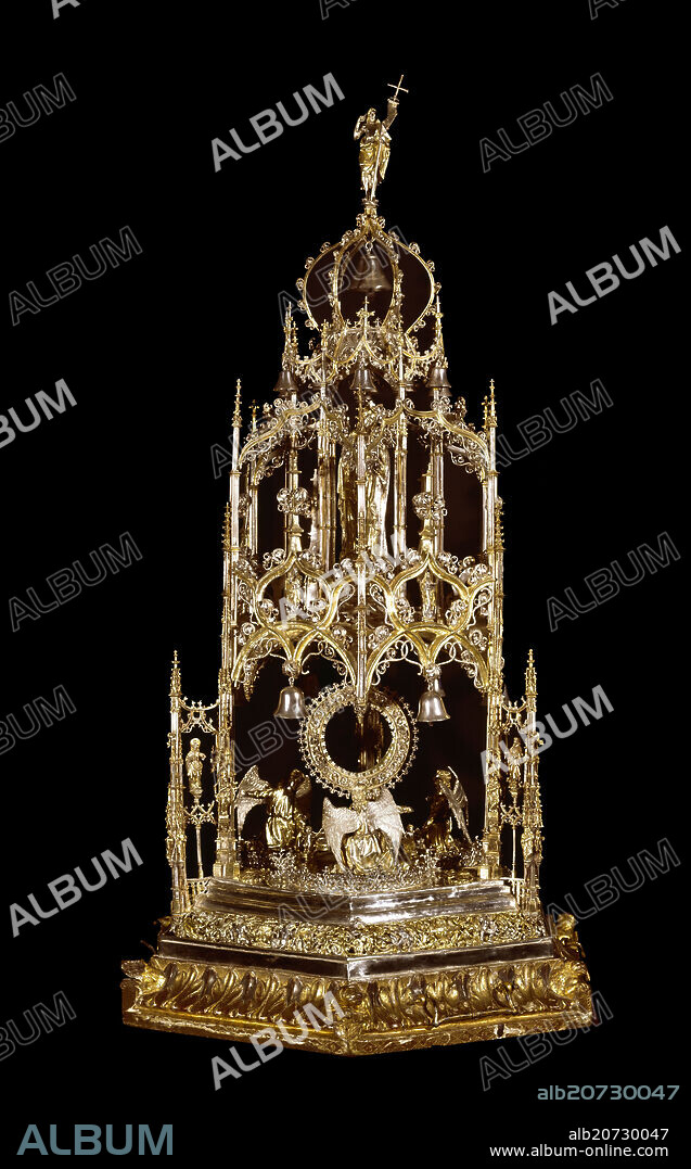 ENRIQUE DE ARFE (1475-1545). CUSTODIA DE ASIENTOS XVI-PERTENECIO AL MONASTERIO DE SAN BENITO.