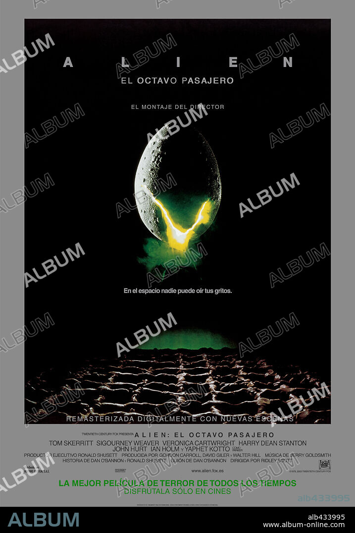Affiche de ALIEN - LE HUITIÈME PASSAGER, 1979 (ALIEN), réalisé par RIDLEY SCOTT. Copyright 20TH CENTURY FOX.