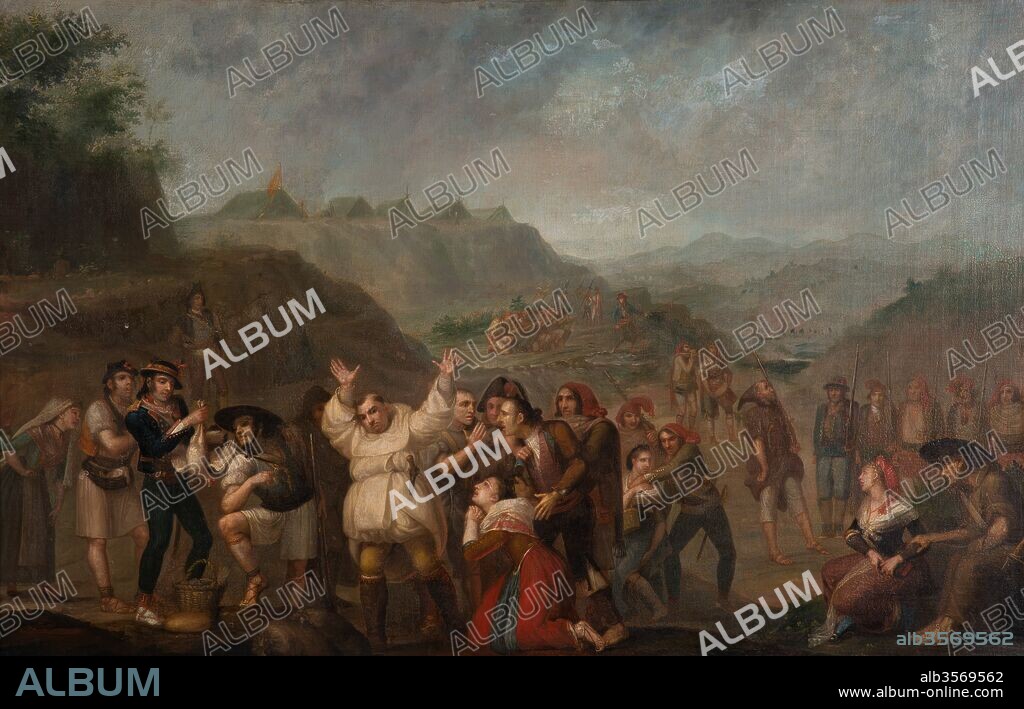 Joseph-Bernard Flaugier / Escena popular de la guerra de independencia, Pintura.
