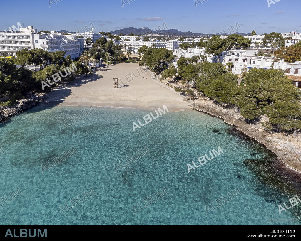cala Gran, Cala d'Or, Santanyi, Mallorca, Balearic Islands, Spain.