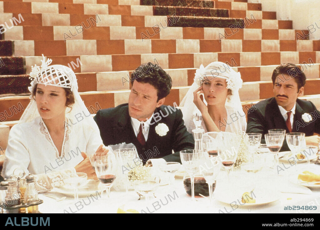 DESIREE BECKER, GRETA SCACCHI, JOAQUIM DE ALMEIDA and VINCENT SPANO in GOOD MORNING, BABYLON, 1987, directed by PAOLO TAVIANI and VITTORIO TAVIANI. Copyright VESTRON PICTURES.