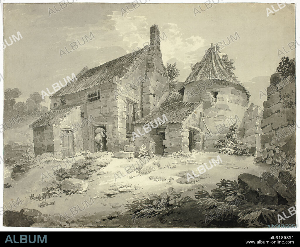 A Mill at Berwick Upon Tweed, n.d. Possibly by William Alexander or Edward Dayes.