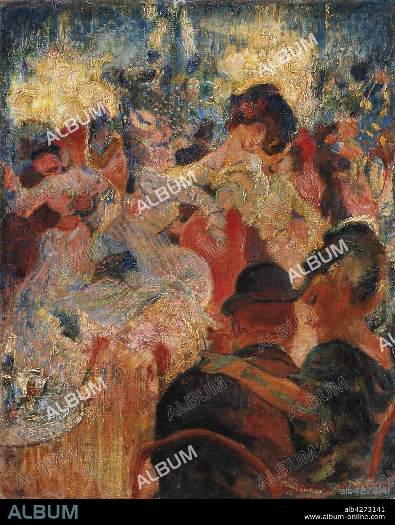 JAN SLUIJTERS (SLUYTERS). Café de nuit (Bal Tabarin).