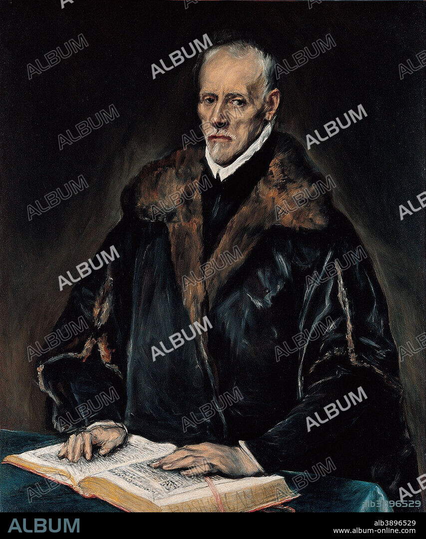 EL GRECO. Portrait of Dr. Francisco de Pisa. Date/Period: Between ca. 1610 and ca. 1614. Painting. Oil on canvas. Height: 107 cm (42.1 in); Width: 90 cm (35.4 in).