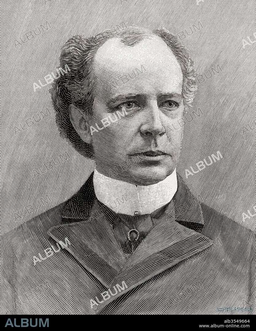 Sir Henri Charles Wilfrid Laurier, 1841 – 1919, aka Wilfrid Laurier. Seventh Prime Minister of Canada. From The Century Edition of Cassell's History of England, published c. 1900.
