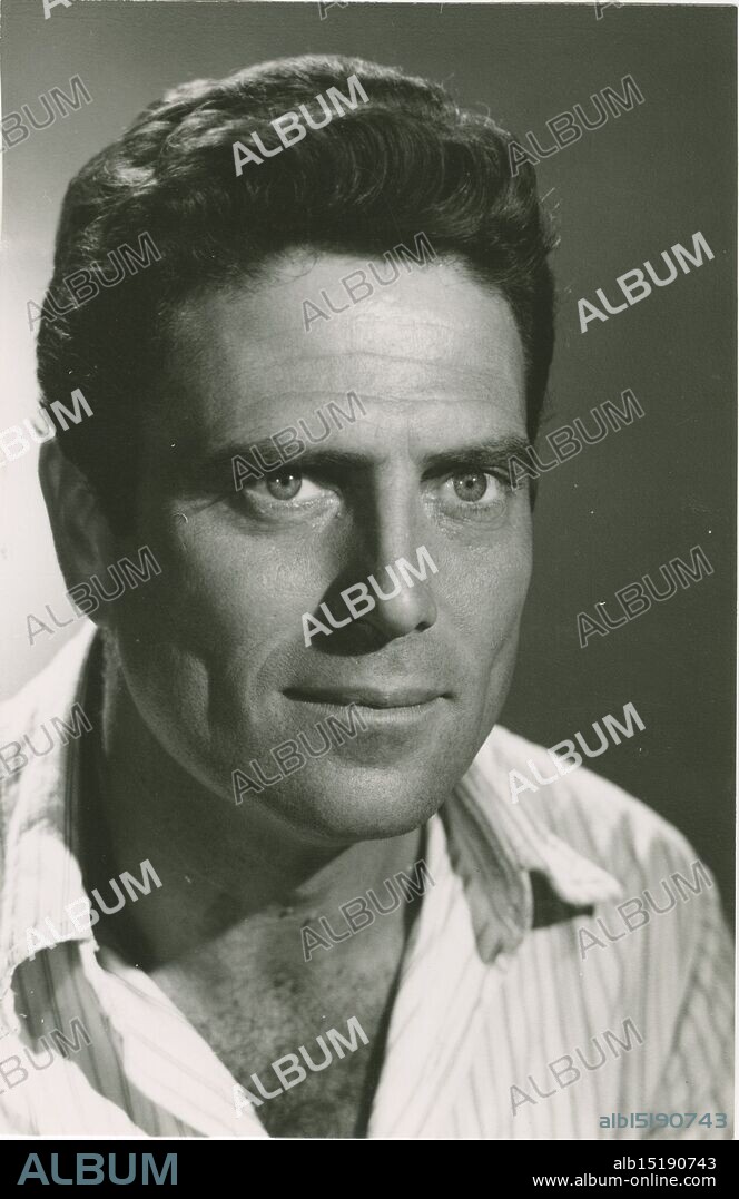 A portrait of the italian actor Raf Vallone.