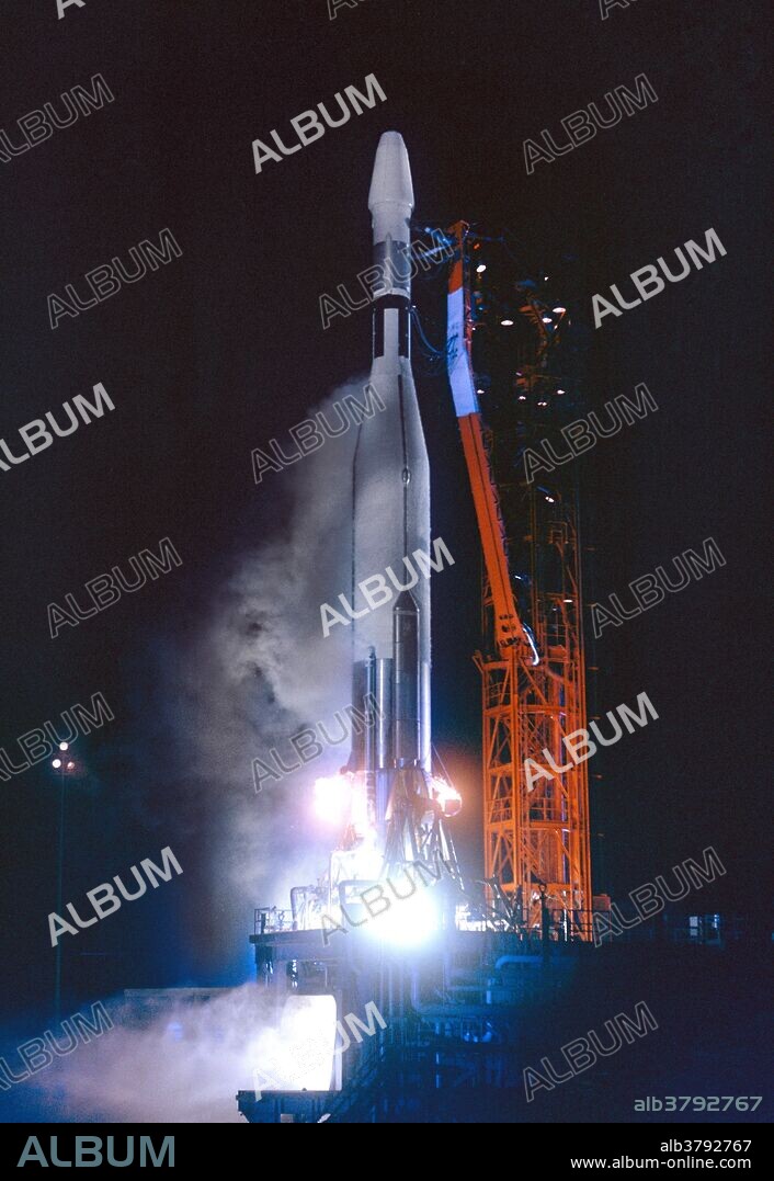 Mariner 2 was the world's first successful interplanetary spacecraft. Launched August 27, 1962, on an Atlas-Agena rocket, Mariner 2 passed within about 21,000 miles of Venus, sending back valuable new information about interplanetary space and the Venusian atmosphere. Mariner 2 recorded the planet's temperature for the first time, revealing the its very hot atmosphere of about 900 degrees Fahrenheit. The spacecraft's solar wind experiment was the first to measure the density, velocity, composition and variation over time of the solar wind. Mariner 2 (Mariner-Venus 1962) was an exact copy of Mariner 1. The primary mission was to receive communications from the spacecraft in the vicinity of Venus and to perform radiometric temperature measurements of the planet. A second objective was to measure the interplanetary magnetic field and charged particle environment. Mariner 2 scanned the planet with its pair of radiometers, revealing that Venus has cool clouds and an extremely hot surface.