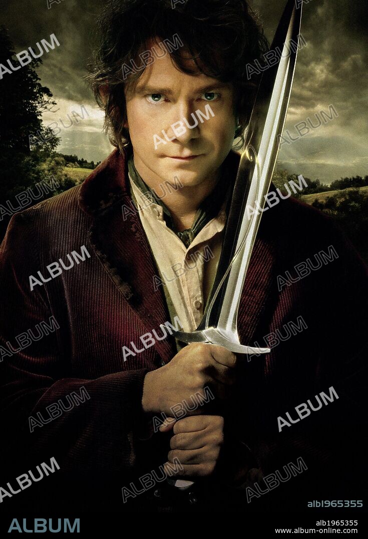 MARTIN FREEMAN en HOBBIT, EL: UN VIAJE INESPERADO, 2012 (HOBBIT, THE: AN UNEXPECTED JOURNEY), dirigida por PETER JACKSON. Copyright METRO GOLDWYN MAYER.