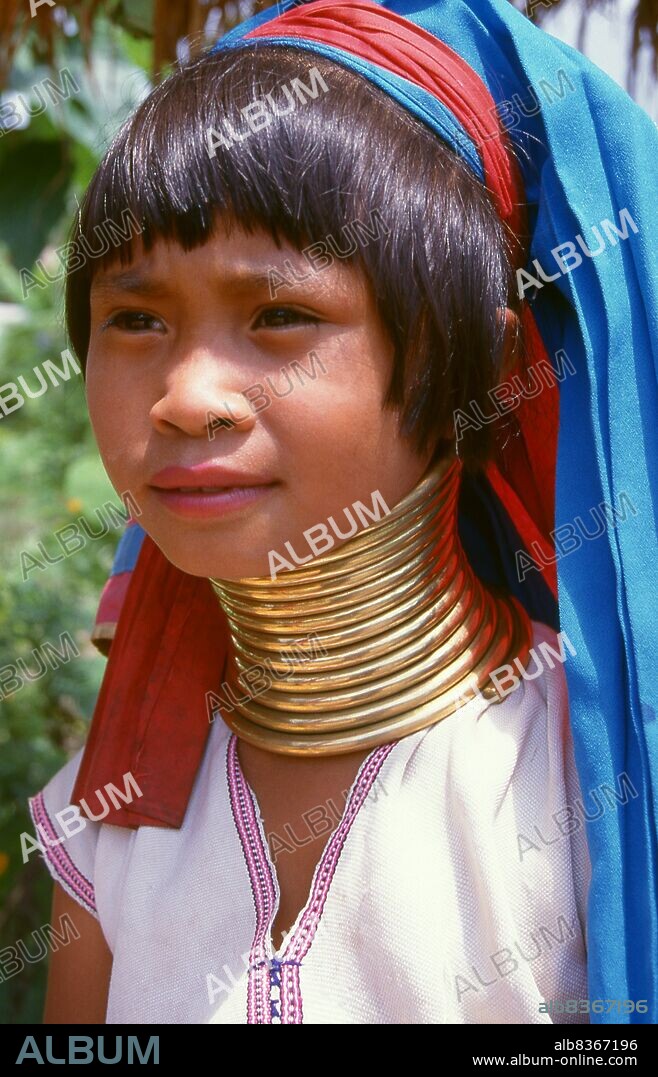Thailand: Padaung (Long Neck Karen) girl, Chiang Mai Province, northern Thailand. The Padaung or Kayan Lahwi or Long Necked Karen are a subgroup of the Kayan, a mix of Lawi, Kayan and several other tribes. Kayan are a subgroup of the Red Karen (Karenni) people, a Tibeto-Burman ethnic minority of Burma (Myanmar).