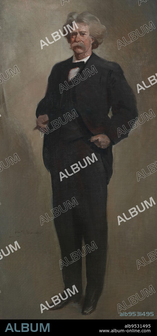 JOHN WHITE ALEXANDER. Samuel L. Clemens (Mark Twain). oil on canvas. Date: 1912 or 1913.
