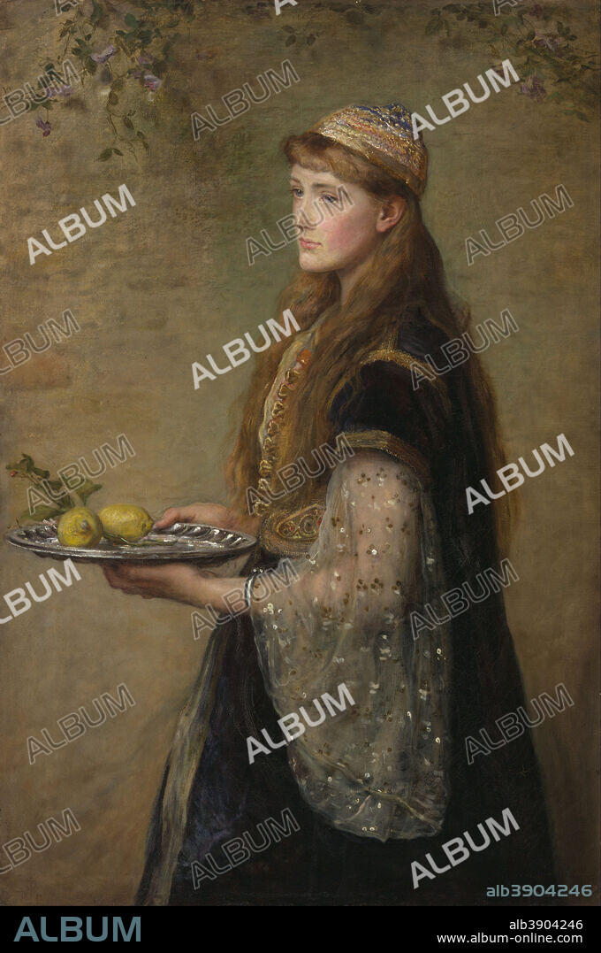 JOHN EVERETT MILLAIS. The captive. Date/Period: 1882. Painting. Oil on canvas. Height: 1,436 mm (56.53 in); Width: 1,061 mm (41.77 in).
