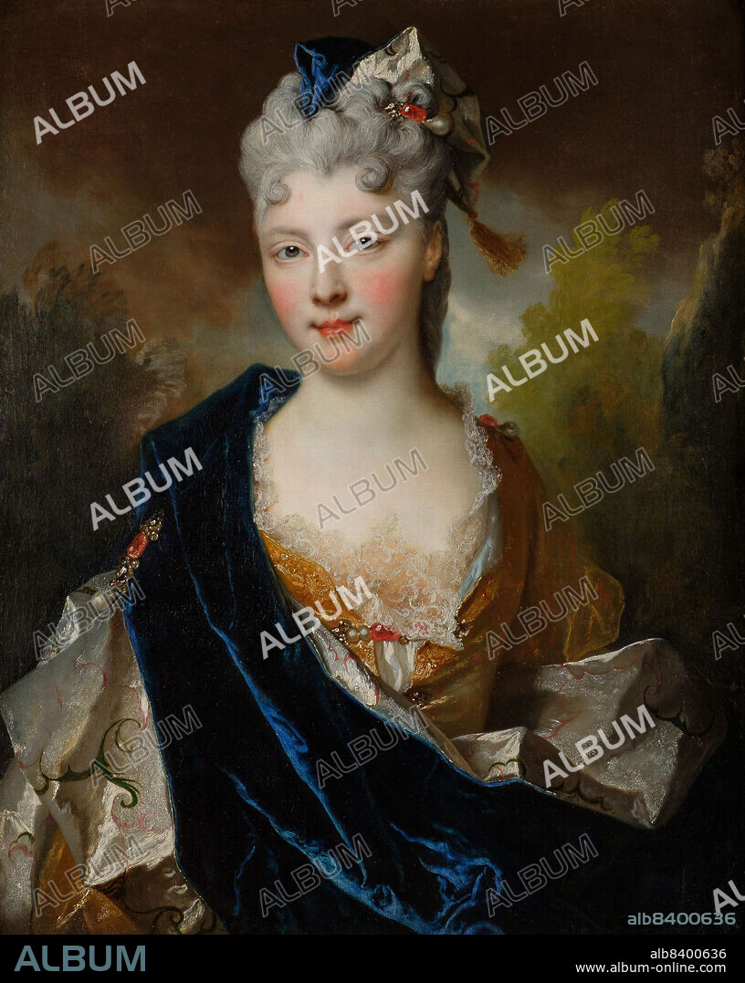 NICOLAS DE LARGILLIERE. Portrait présumé de Madame la duchesse de Beaufort, 1714.