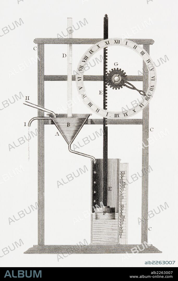 An Ancient Clepsydra Or Water Clock.