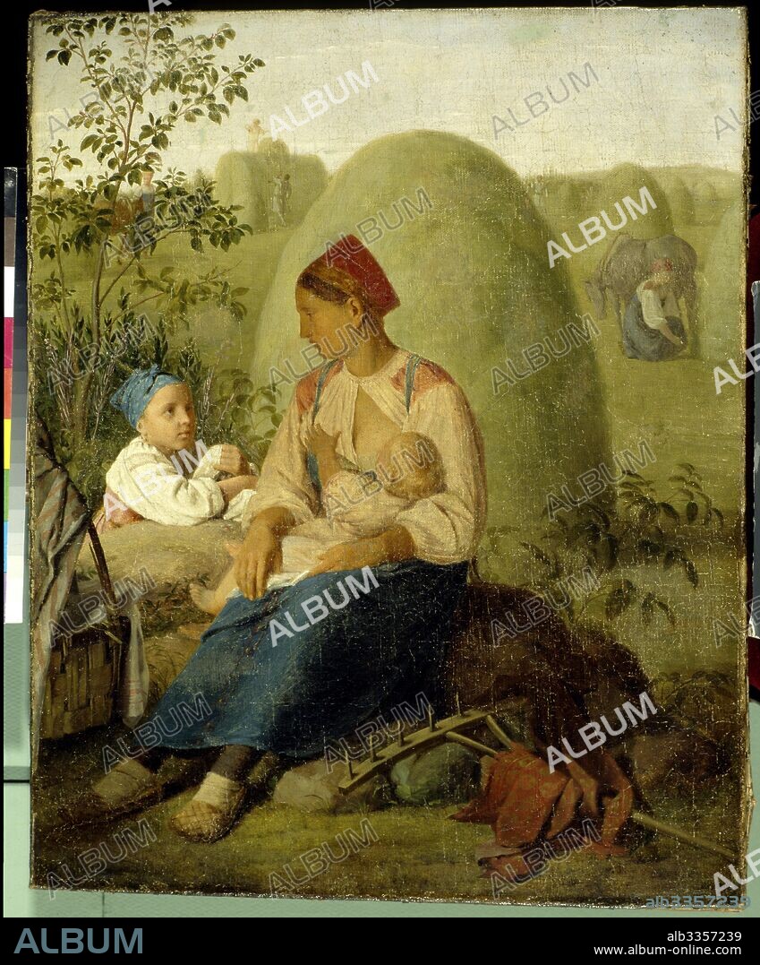 ALEXEI GAVRILOVICH VENETSIANOV. Haymaking.