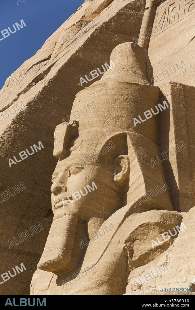 Ramses II, Sun Temple, Abu Simbel, UNESCO World Heritage Site, Egypt, North Africa, Africa.