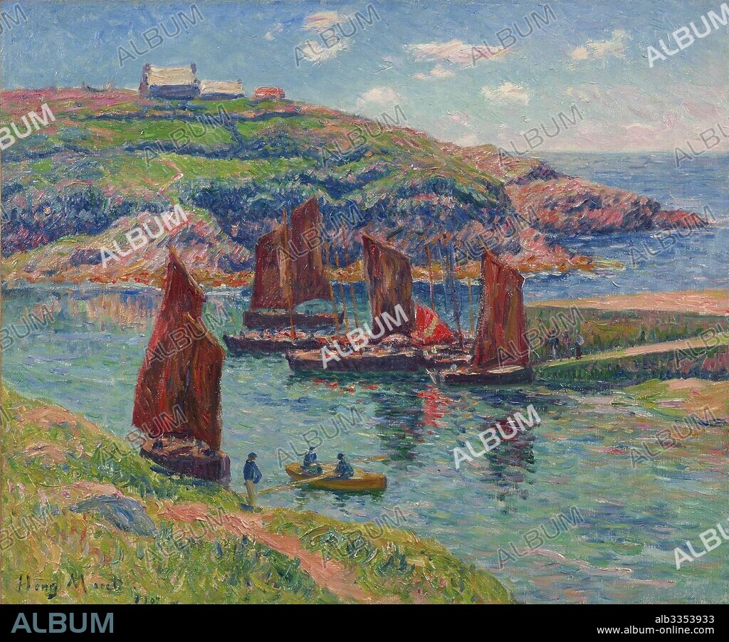 HENRY MORET. La Basse-Mer. Côte de Bretagne.