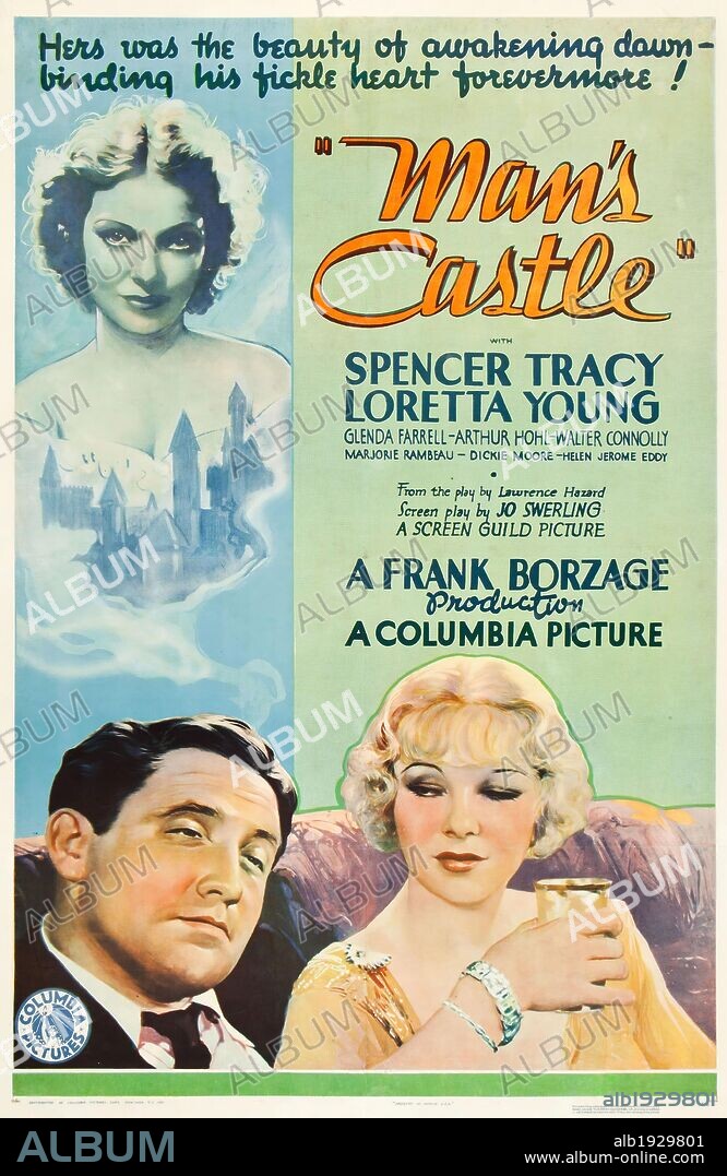 Poster of A MAN'S CASTLE, 1933, directed by FRANK BORZAGE. Copyright COLUMBIA PICTURES.