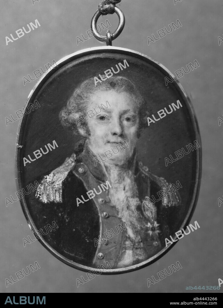 Lorentz Svensson Sparrgren, Georg Magnus Sprängporten, Georg Magnus Sprängporten (1740-1819), painting, Watercolor and gouache on parchment, Watercolor and gouache on ivory, Height, 5.5 cm (2.1 inch), Width, 4.5, cm (1.7 inches), Inscription, Af, PA, Hall, Miniatures of Dyck, Portr, , by G. M. Sprengporten Hall, Sprengporten & amp; Lafayette were merged during the war in Flanders, † 1819. Look at the following, Biography, back cover.
