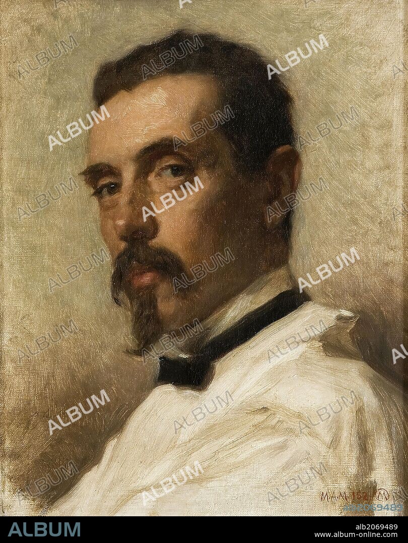 Federico de Madrazo y Kuntz / 'The painter Vicente Poleró Toledo', 1873, Spanish School, Canvas, 39,5 cm x 31,3 cm, P05849.