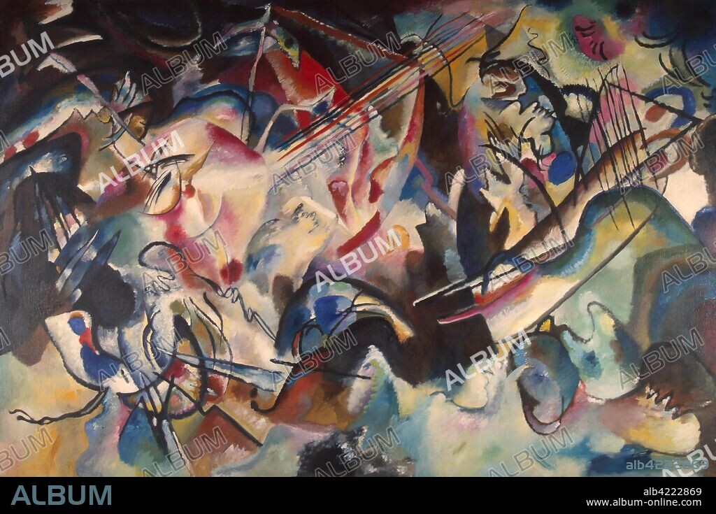 WASSILY KANDINSKY. 'Composition VI'. Russia-Germany, 1913. Dimensions: 195x300 cm.