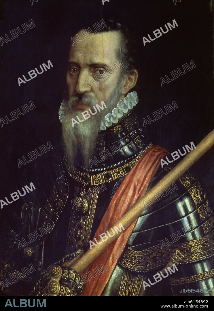 WILLEM KEY. FERNANDO ALVAREZ TOLEDO (1507/1582) GRAN DUQUE DE ALBA - PINTURA FLAMENCA - SIGLO XVI.