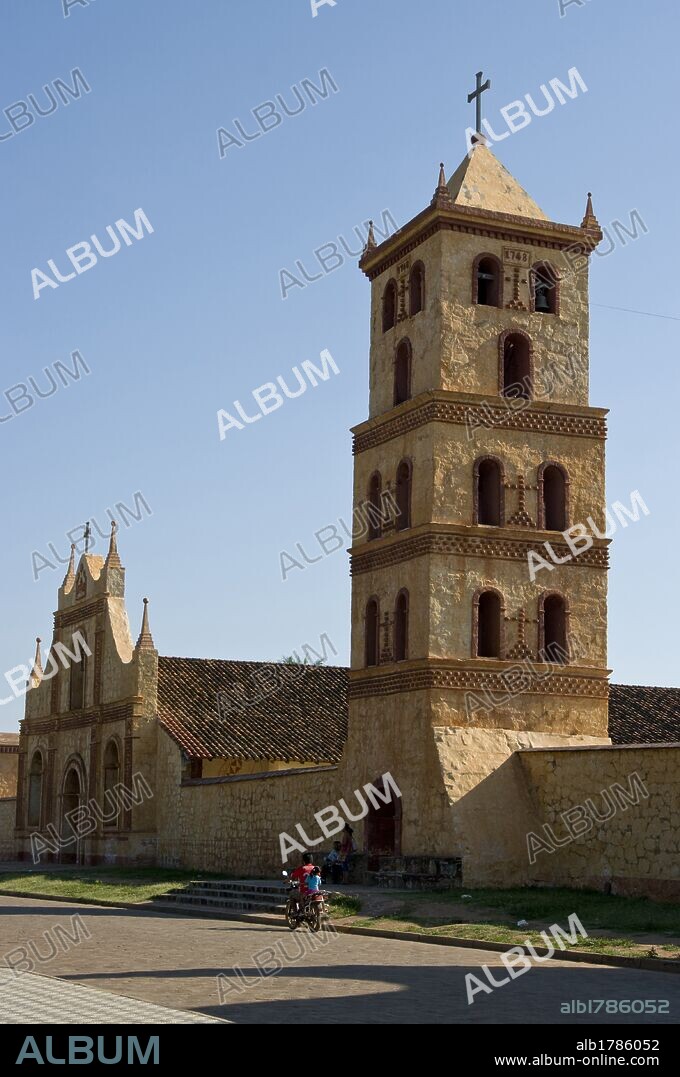 Bolivia. Santa Cruz department. Colonial Church of San José de Chiquitos (Chiquitania). Old Jesuit Mission(1698). UNESCO World Heritage Site. .